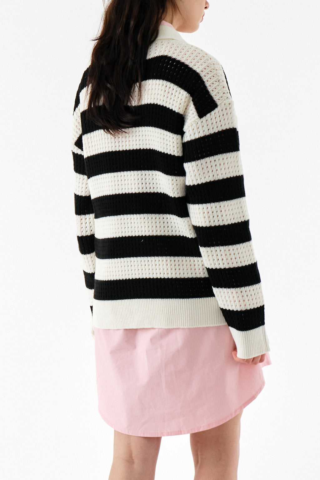Flora Stripe Collar Sweater
