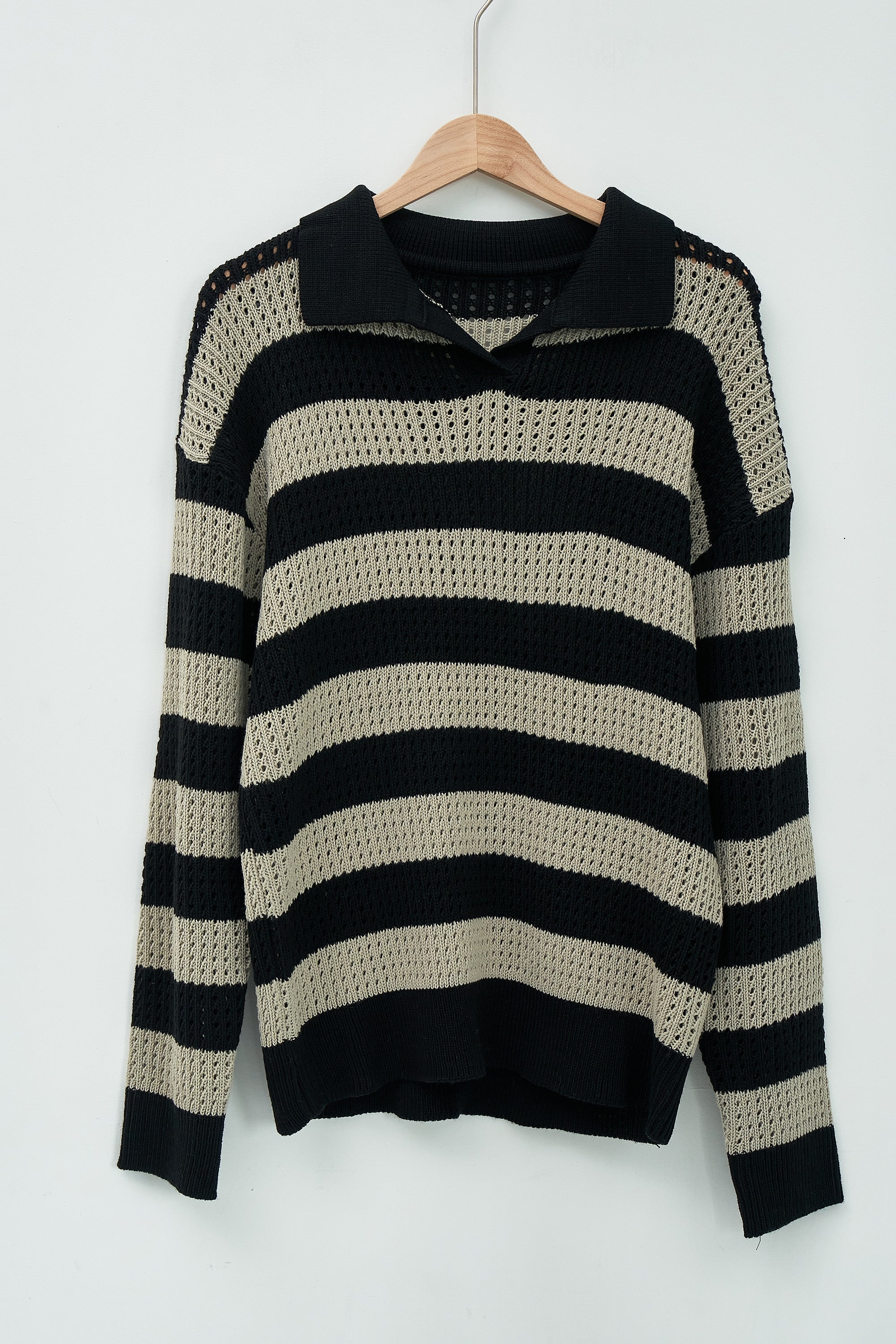 Flora Stripe Collar Sweater
