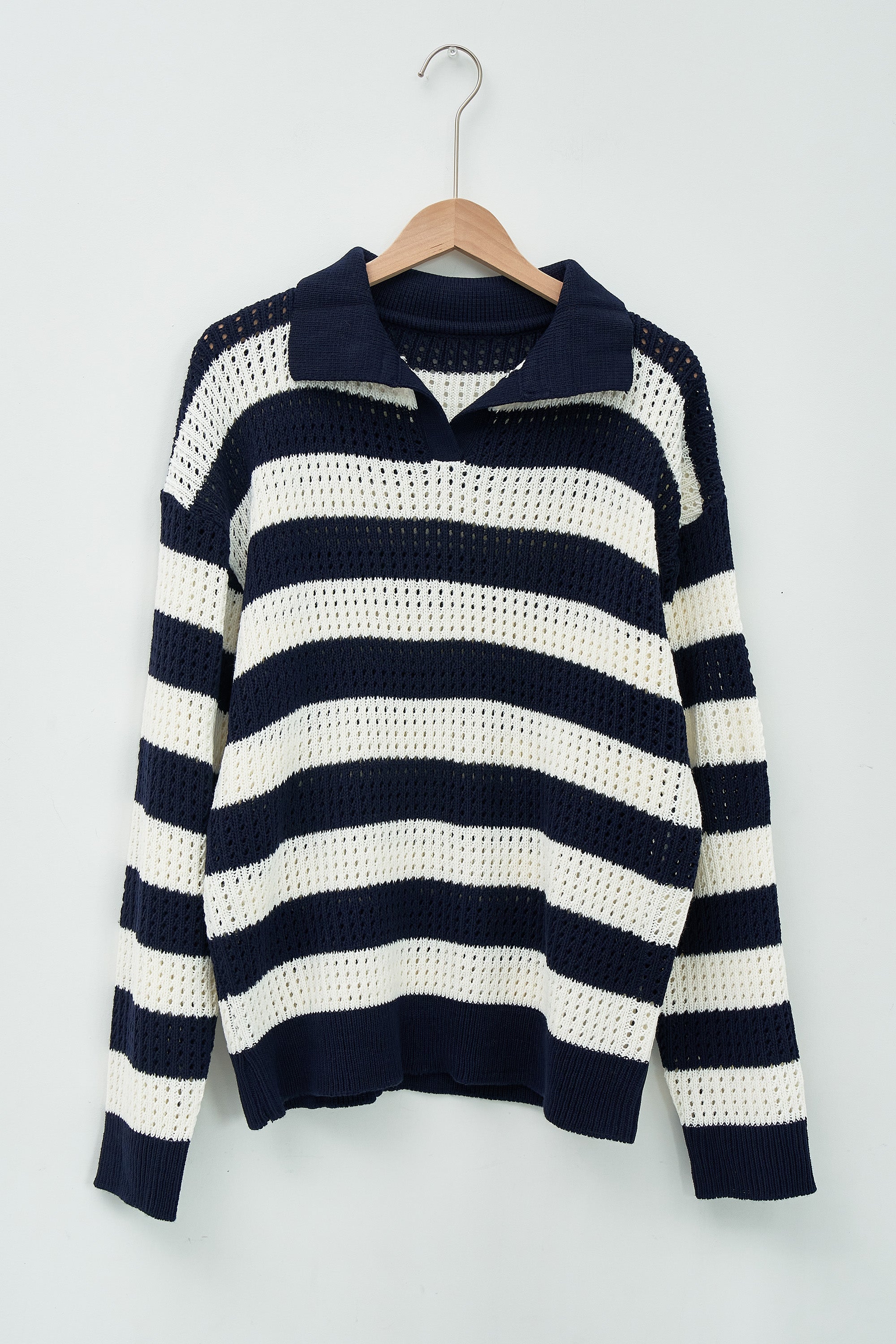 Flora Stripe Collar Sweater