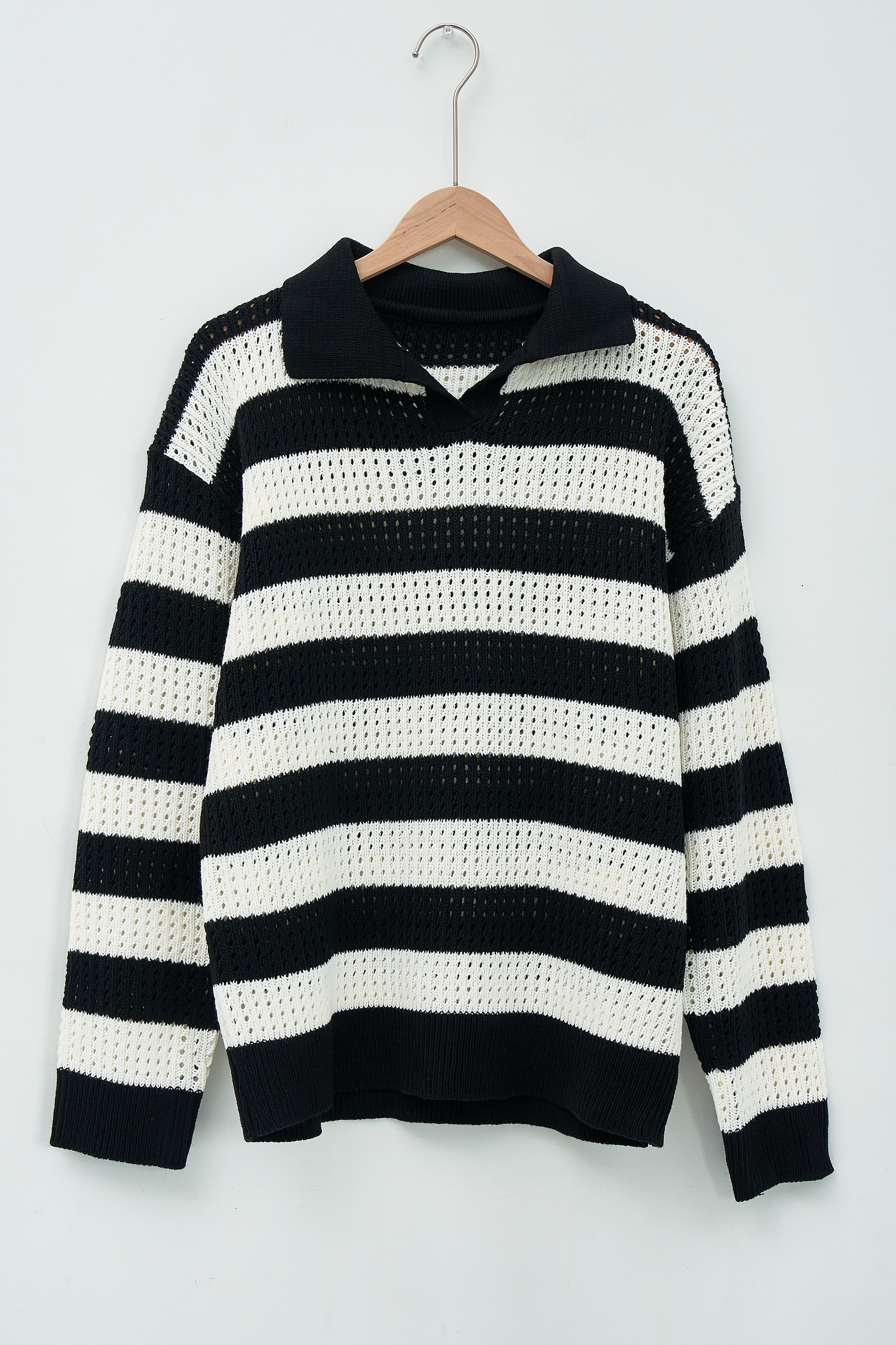 Flora Stripe Collar Sweater
