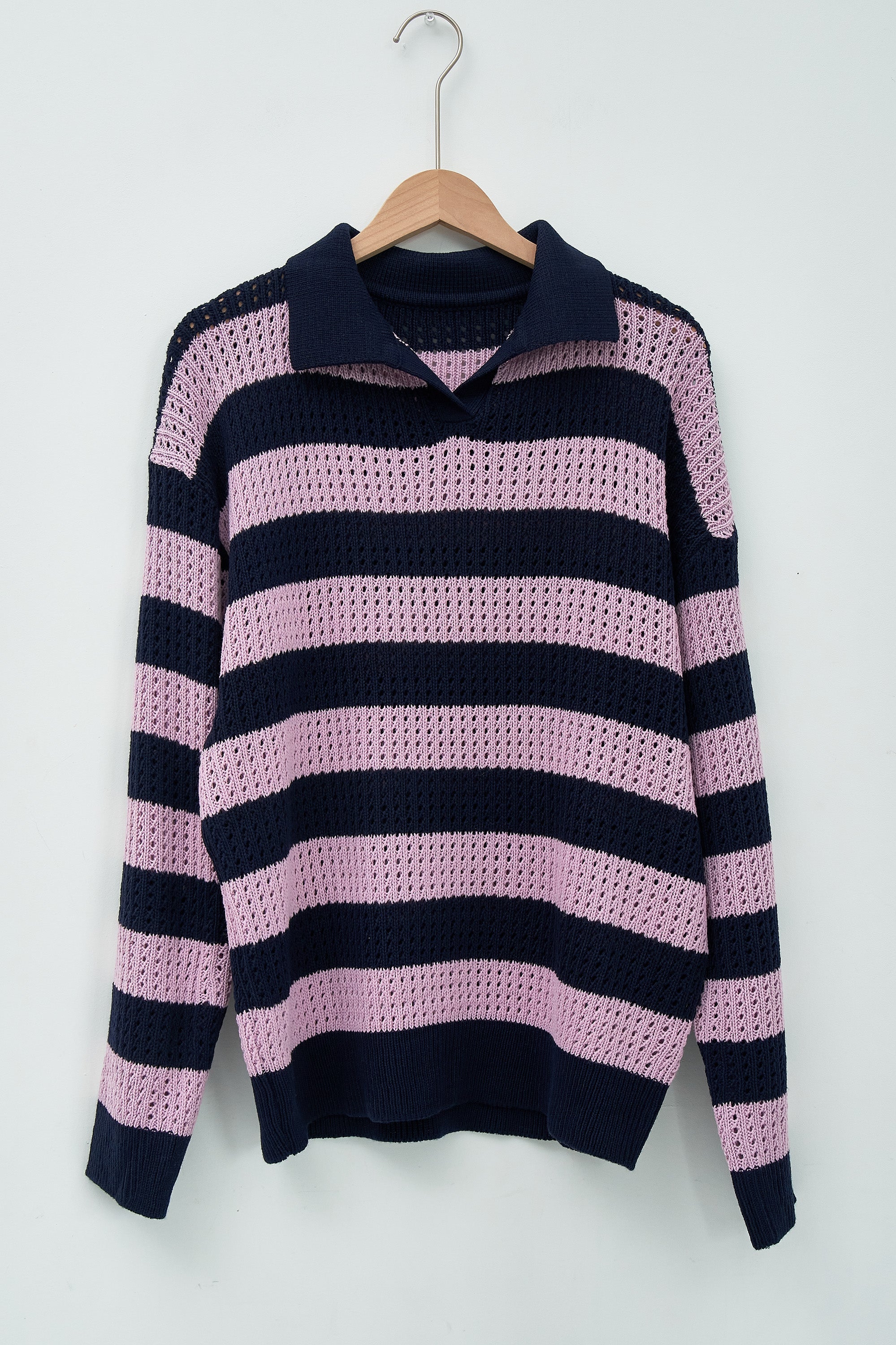 Flora Stripe Collar Sweater