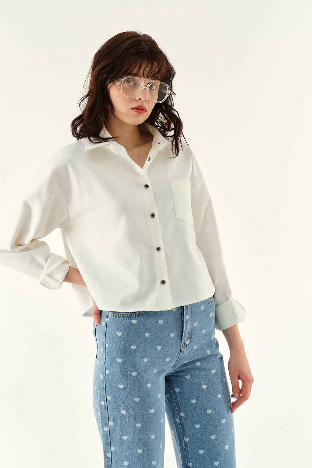 Harper Cropped Shirt Jacket