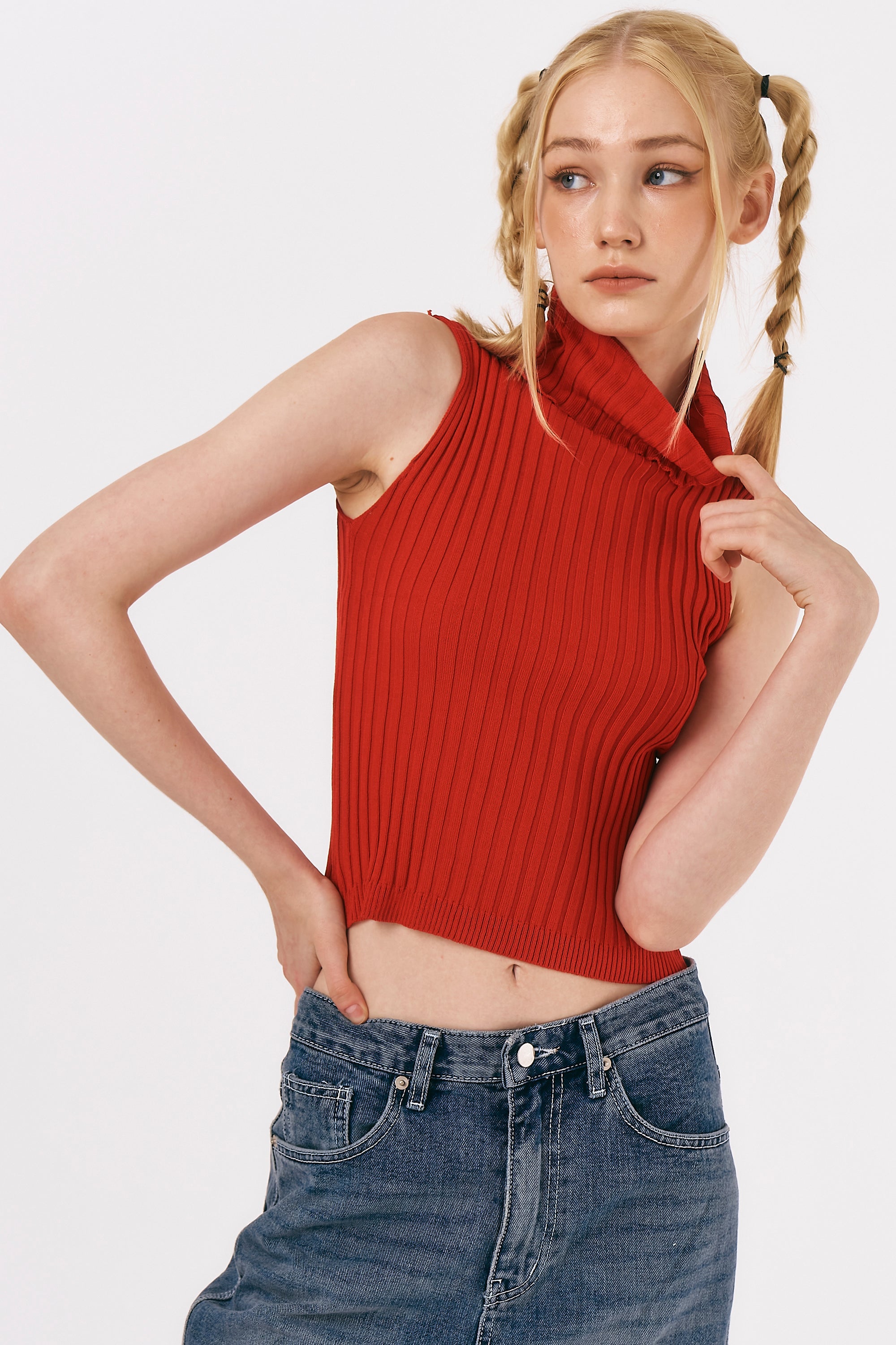 Lucy Ribbed Sleeveless Top