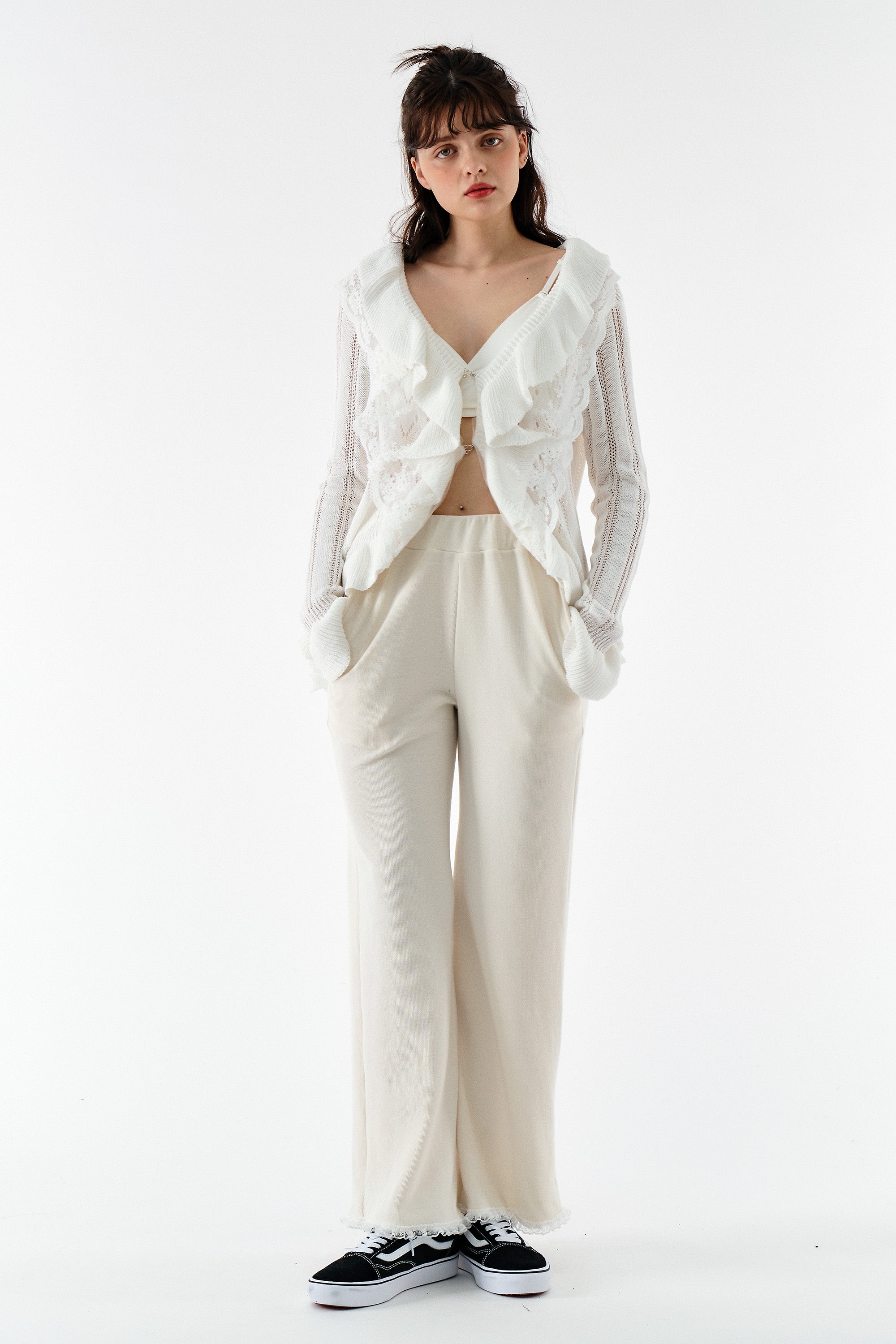 Miller Ruffle front Cardi Jacket