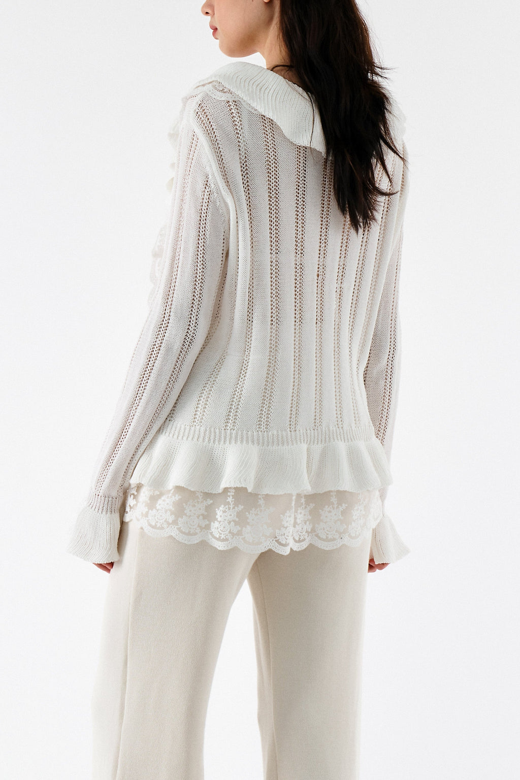 Miller Ruffle front Cardi Jacket