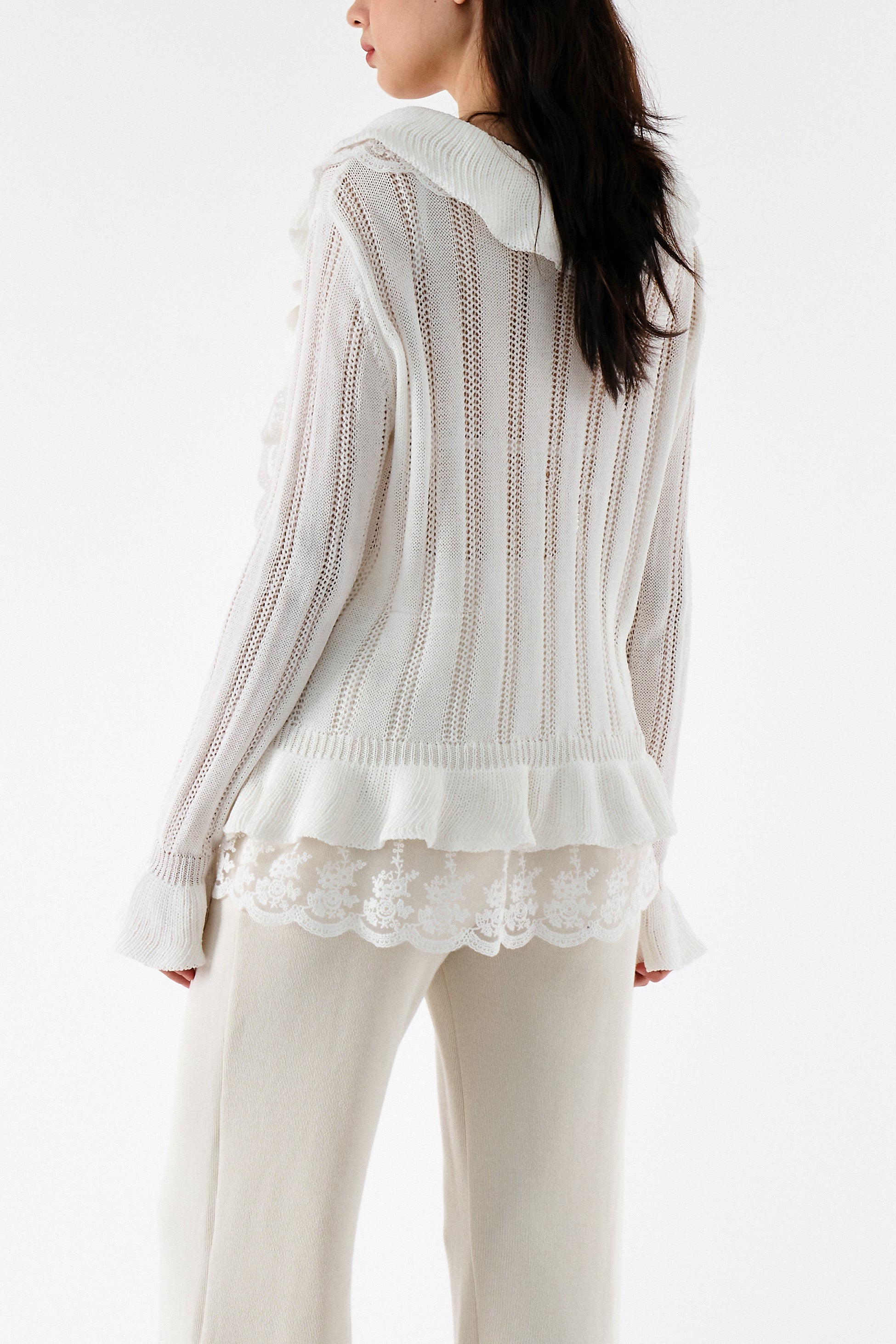 Miller Ruffle front Cardi Jacket