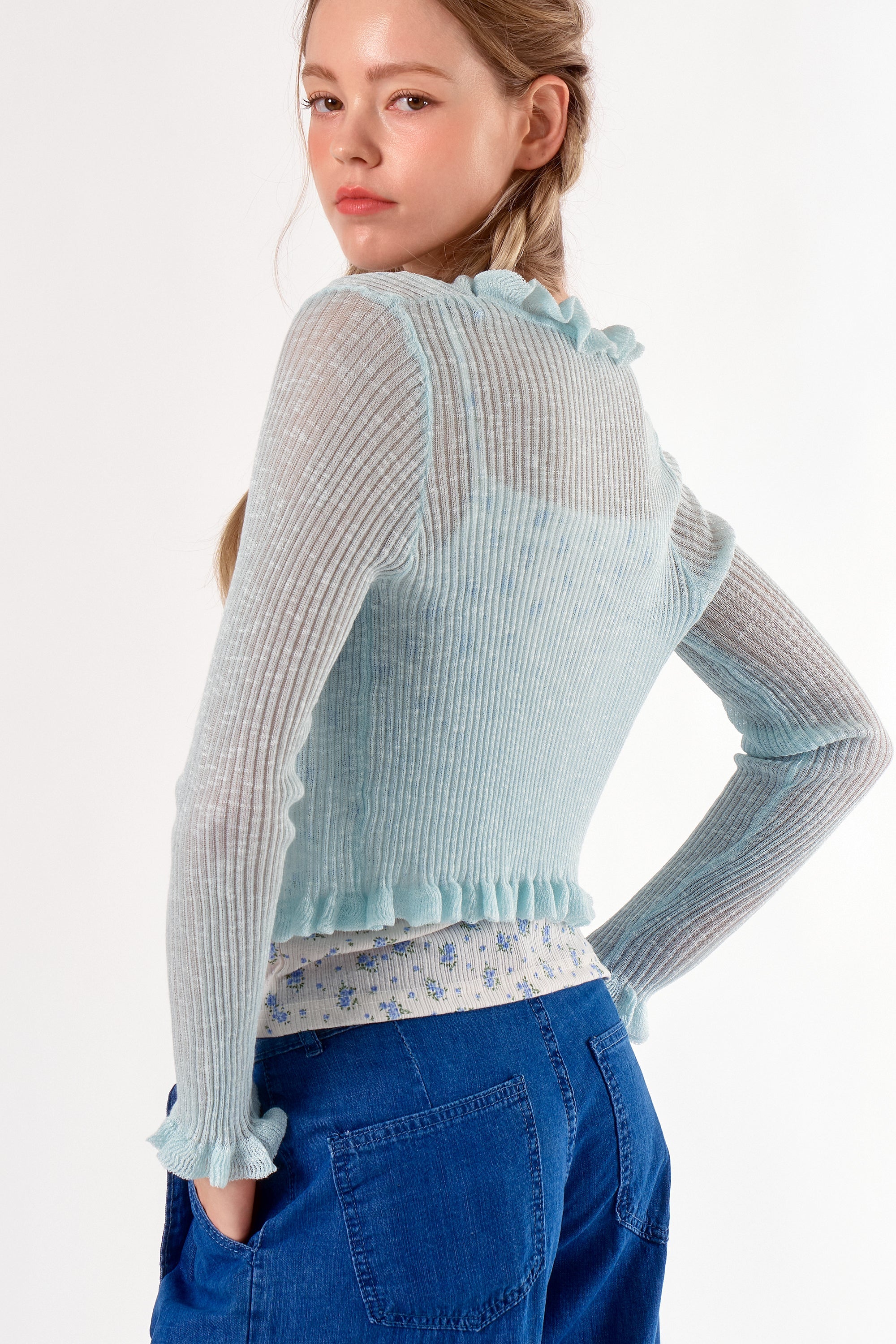 Scottie Ruffled Cardi