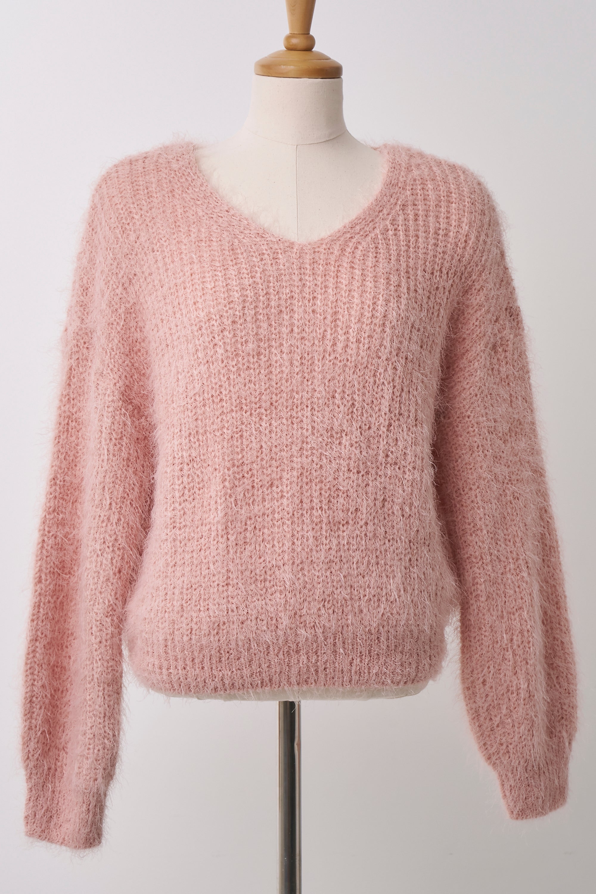 Zoe Fuzzy Sweater Top