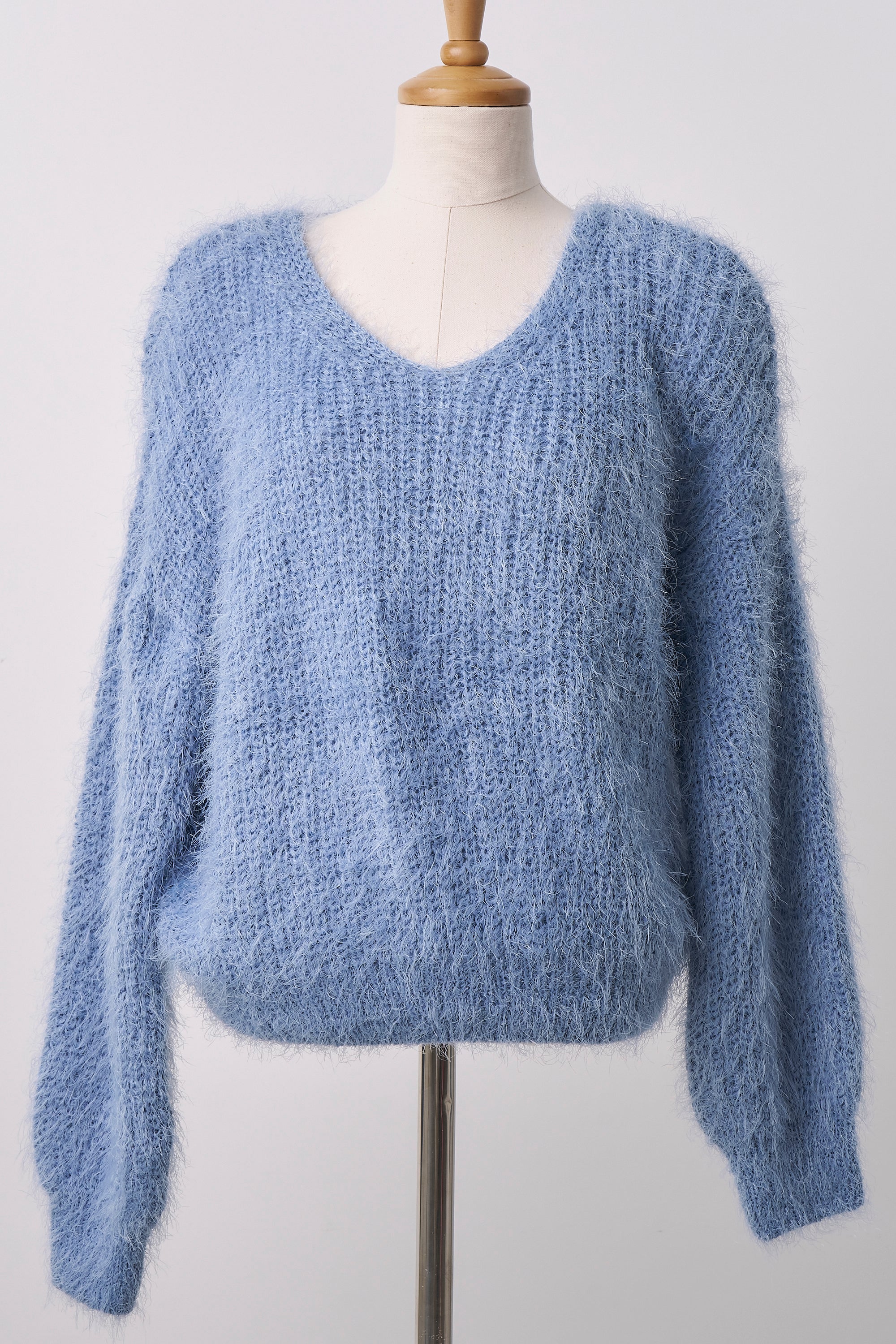 Zoe Fuzzy Sweater Top