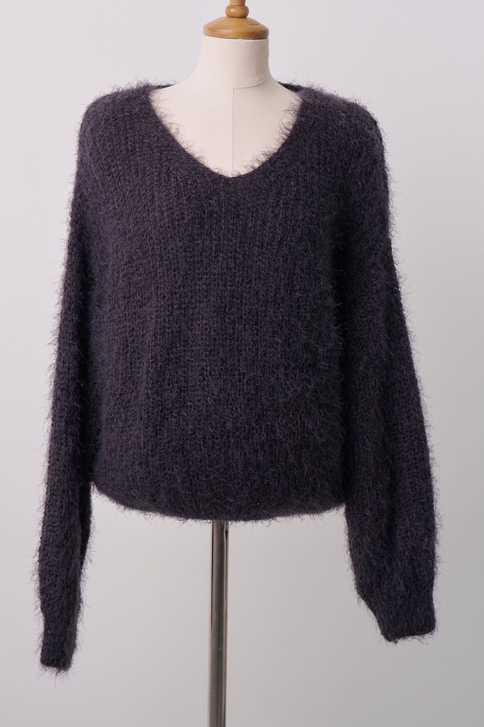 Zoe Fuzzy Sweater Top